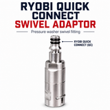 MD Car Care Pressure Washer Anti-Winding Swivel Adaptor – 3/8″ QC & Ryobi QC