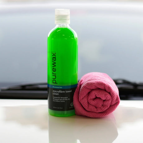Purewax Microfibre towel clean 474ml
