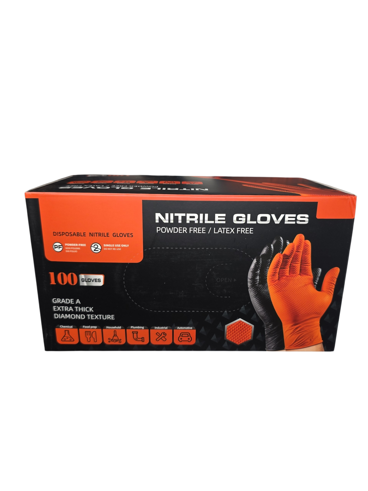 MD Car Care - Heavy Duty Black Nitrile Gloves