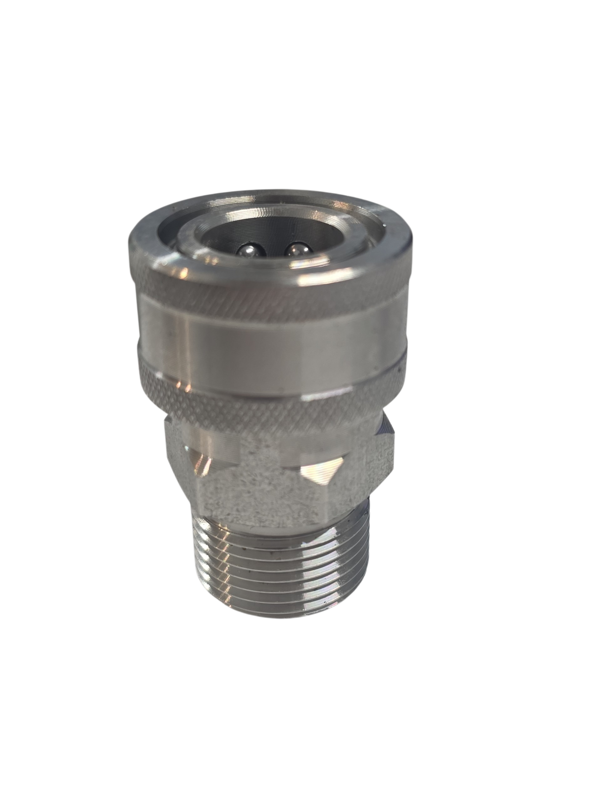 Male M22 to Female 3/8 QC Adapter (14mm) Stainless Steel