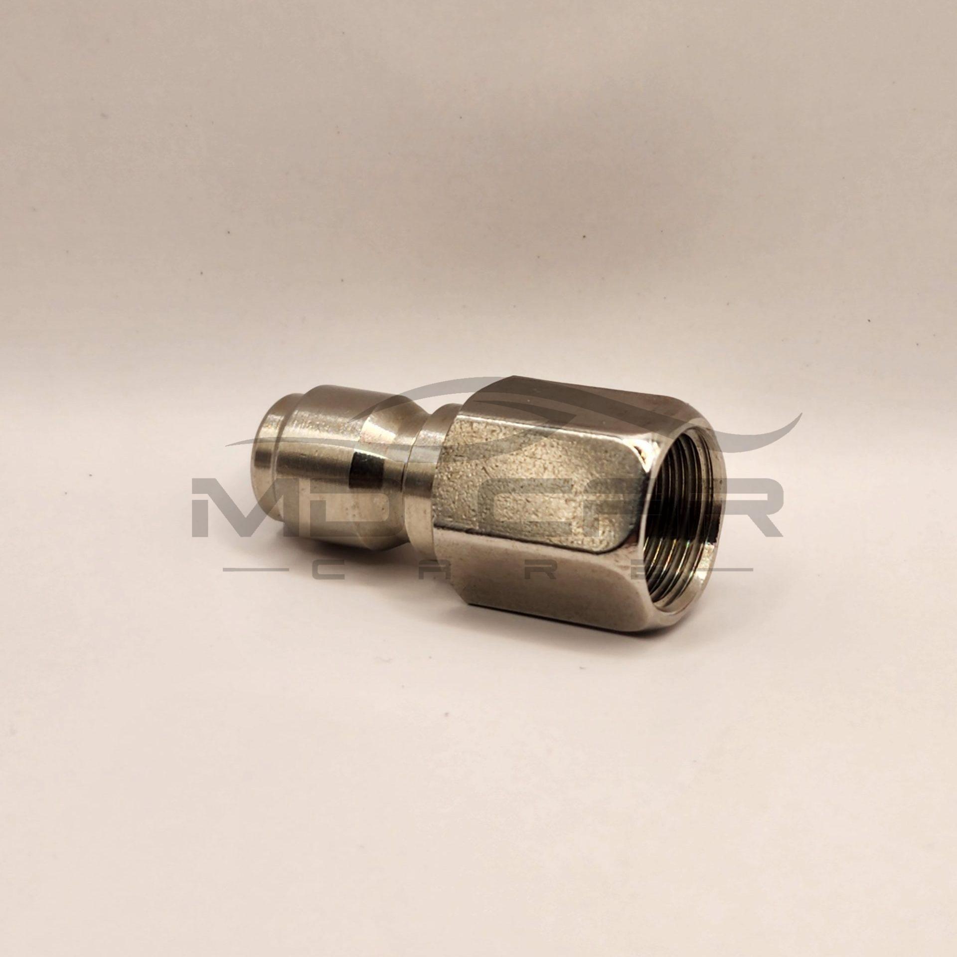 3/8" thread to 3/8" male quick connect brass