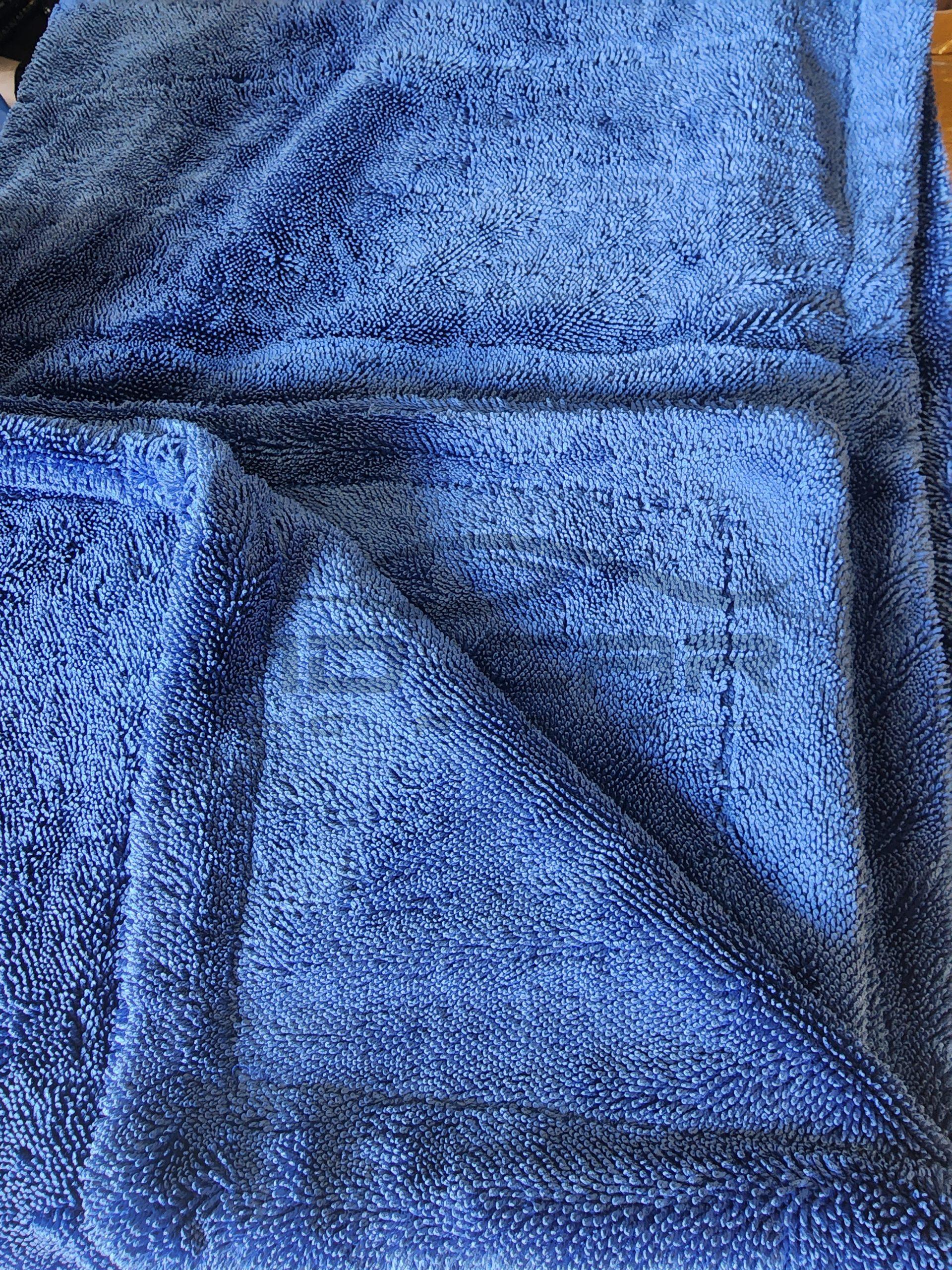 Twisted Loop Drying Towel Blue Bath Towel Sized 70cmx120cm