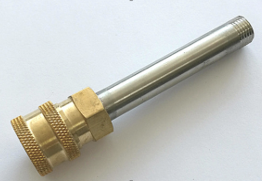 1/4" Thread to 1/4" Quick Connect Adapter Brass/SS