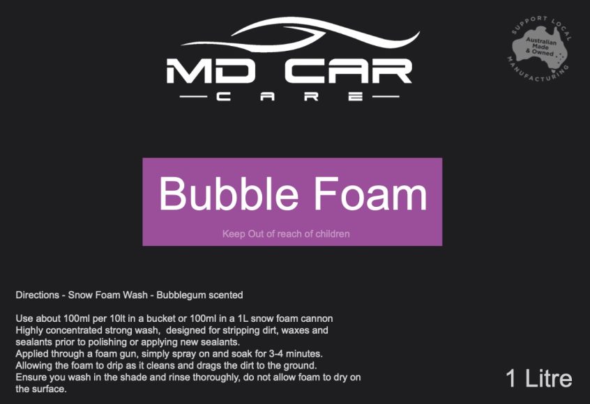 MD Car Care Bubble Foam Snow Foam