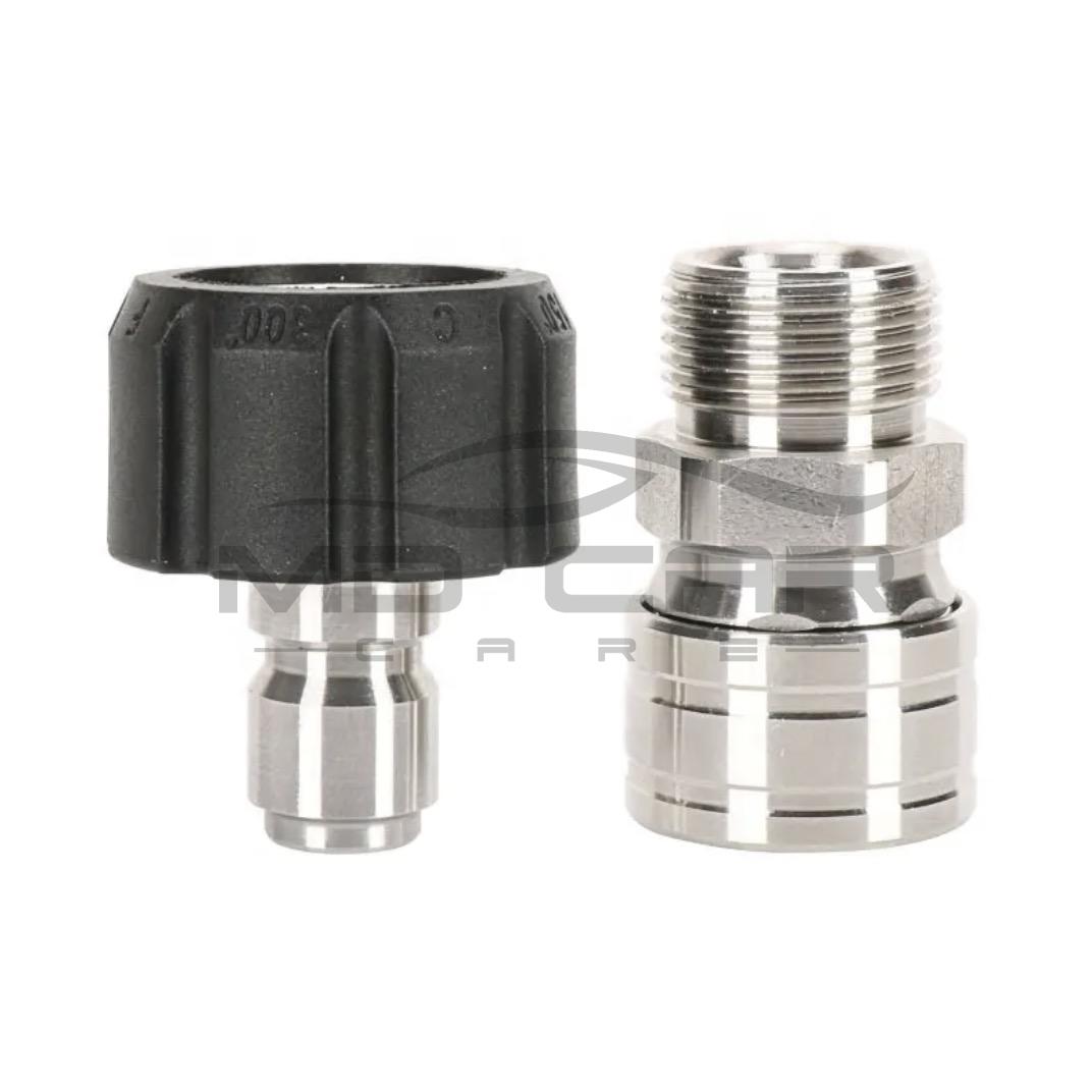 M22 14mm 3/8" Quick Connect Female / Male SS Kit