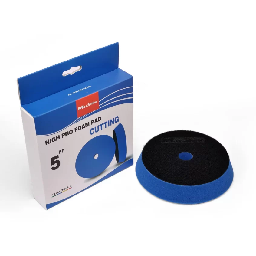 MaxShine High Pro Blue Foam Cutting Pad - 5 Inch Germany Foam